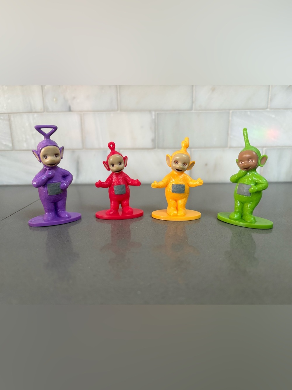Vintage teletubbies mini figures set of 4 rare from 1998